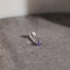 Tiny Amethyst Threadless Flat Back Nose Stud, February Birthstone, 20,18,16ga, 5-10mm, Unisex, Surgical Steel, SS603