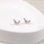 Tiny Bat Studs Earrings, Unisex, Gold, Silver SHEMISLI SS883 Butterfly End, SS884 Screw Ball End (Type A)