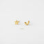 Mini Star Moon Sun Lightning Studs, Unisex, Gold, Silver SS848 SS134 SS133 SS860 Butterfly End, SS849 SS859 SS858 SS861 Ball End (Type A)