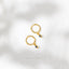 Sapphire Diamond Shape Drop Dangle Hoop Earrings, Huggies, Gold, Silver SH272