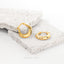 Puffed Hoops, Puffy Huggies, Unisex, Gold, Silver SHEMISLI SH325