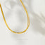 Triple Strand Snake Chain Necklace, Silver or Gold Plated (15.5" + 2") SHEMISLI - SN001