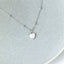 Dainty Mother of Pearl Heart Necklace, Silver or Gold Plated (18") SHEMISLI - SN014