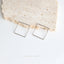 Ultra Light Diamond Shape or Square Hoop Earrings, Thin Shape Hoops, Unisex, Gold, Silver SHEMISLI SH442