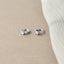 Tiny White CZ Stone Helix Hoop Earrings, Unisex, Gold, Silver SHEMISLI SH616, SH617, SH618, SH619