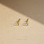 3 Leaf Clover Stud, CZ Flower Earring, Unisex, Gold, Silver SHEMISLI SS039, SS151, SS152, SS244, SS245, SS184