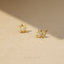 Tiny Star Studs, Unisex, Gold, Silver SS034 SS341 SS342 SS343 SS344 Butterfly End, SS353 SS485 Screw Ball End (Type A)