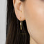 Baguette CZ Dangle Studs Earrings, Unisex, Gold, Silver SHEMISLI SS332