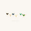 Tiny Emerald CZ Flower Stud Earring, White Emerald Turquoise Sapphire Black, Unisex, Gold, Silver SS136, SS137, SS155, SS239, SS255, SS204