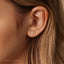 Tiny 3mm Opal Ball Threadless Flat Back Earrings, Nose Stud, 20,18,16ga, 5-10mm Surgical Steel SHEMISLI SS587