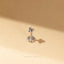 3 Beads Stud, Threadless Flat Back Earring, Minimalist Style, A-SS537 SS538
