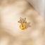 Tiny 5 Petal Flower with White Stones, Threadless Flat Back Nose Stud, 20,18,16ga, 5-10mm Surgical Steel SHEMISLI SS571