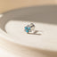 Tiny Turquoise Flower Threadless Flat Back Tragus Stud, 20,18,16ga, 5-10mm Surgical Steel SHEMISLI SS1000