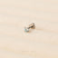 Tiny Aquamarine Threadless Flat Back Nose Stud, March Birthstone, 20,18,16ga, 5-10mm, Unisex, Surgical Steel SS607