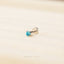 Tiny Blue Zircon Threadless Flat Back Nose Stud, December Birthstone, 20,18,16ga, 5-10mm, Unisex, Surgical Steel SS631