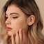 Clear White Stone Stud, Threadless Flat Back Earring, Minimalist Style, A-SS503 SS504 SS505 SS506