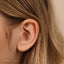 3 Beads Stud, Threadless Flat Back Earring, Minimalist Style, A-SS537 SS538