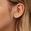 3 Beads Stud, Threadless Flat Back Earring, Minimalist Style, A-SS537 SS538