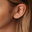 Triangle Stud, Threadless Flat Back Earring, Minimalist Style, A-SS729 SS565