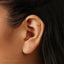 Tiny Double Star Threadless Flat Back Earrings, 20,18,16ga, 5-10mm Surgical Steel SHEMISLI SS868