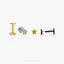 Super Tiny Cute Star Threadless Flat Back Nose Stud, 20,18,16ga, 5-10mm Unisex, Surgical Steel SHEMISLI SS903