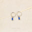 Sapphire Baguette CZ Studs Huggies Drop Hoop Earrings Stack Set, Unisex, Gold, Silver SHEMISLI SS339, SH395, SH313