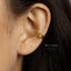 Simple Thin Wire Ear Conch Cuff, Earring No Piercing is Needed, Gold, Silver SHEMISLI SF002