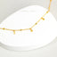 Tiny Disc on Beaded Chain Choker Necklace, Unisex, Gold, Silver (14"+2"=16") SHEMISLI - SN033