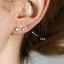 Tiny 2mm CZ Studs, White, Emerald, Turquoise, Unisex, Gold, Silver SHEMISLI - SS072, SS086, SS090