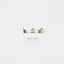 Tiny 2mm CZ Studs, White, Emerald, Turquoise, Unisex, Gold, Silver SHEMISLI - SS072, SS086, SS090