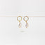 Baroque Pearl Drop Hoop Earrings, Huggies, Unisex, Gold, Silver SHEMISLI - SH123