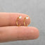 White Stone Ear Jackets, Clear Stone Unisex, Gold, Silver SHEMISLI SJ016 NOBKG