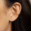 Simple Beaded Ear Conch Cuff, Earring No Piercing is Needed, Unisex, Gold, Silver SHEMISLI SF014