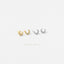Tiny Moon CZ Stud Earring, Luna Stud, Unisex, Gold, Silver SHEMISLI SS036 Butterfly End, SS352 Screw Ball End (Type A)