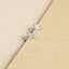 Tiny Star Studs Earrings, Starburst CZ Studs, Celestial Earrings, Unisex, Gold, Silver SS035 Butterfly End, SS351 Screw Ball End (Type A)