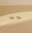 Evil Eye CZ Studs Earrings, Protection Studs, Unisex, Gold, Silver SHEMISLI SS048 Butterfly End, SS972 Screw Ball End (Type A)