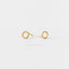 Tiny Dotty Open Circle Studs Earrings, Unisex, Gold, Silver SHEMISLI - SS132