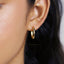 Simple Round Hoop Earrings, Huggies, Unisex, Gold, Silver SHEMISLI - SH009