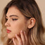 Sapphire Stud, Threadless Flat Back Earring, Minimalist Style, A-SS515 SS516 SS517 SS518