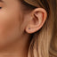 Sapphire Stud, Threadless Flat Back Earring, Minimalist Style, A-SS515 SS516 SS517 SS518