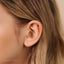 Sapphire Stud, Threadless Flat Back Earring, Minimalist Style, A-SS515 SS516 SS517 SS518