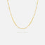 Tiny Disc and Bead Chain Choker Necklace, Unisex, Gold, Silver (14"+3") SHEMISLI - SN005