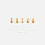 Disc Stud, Threadless Flat Back Earring, Minimalist Style, A-SS539 SS540 SS541 SS542 SS543