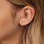 Tiny 3-Petal Opal Flower Threadless Flat Back Earring, 20,18,16ga, 5-10mm, Unisex, Surgical Steel, SHEMISLI SS546