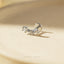Triple Star Stud, Threadless Flat Back Earring, Minimalist Style, A-SS930