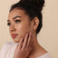 Ruby Stud, Threadless Flat Back Earring, Minimalist Style, A-SS613 SS614 SS615 SS616