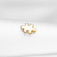 a gold puzzle piece on a white cloth