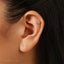 Tiny Turquoise Flower Threadless Flat Back Earring, 20,18,16ga, 5-10mm Unisex, Surgical Steel SHEMISLI SS1000