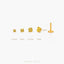 Golden Citrine Stud, Threadless Flat Back Earring, Minimalist Style, A-SS625 SS626 SS627 SS628
