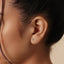 Teardrop Turquoise Stud, Threadless Flat Back Earring, Minimalist Style, A-SS596